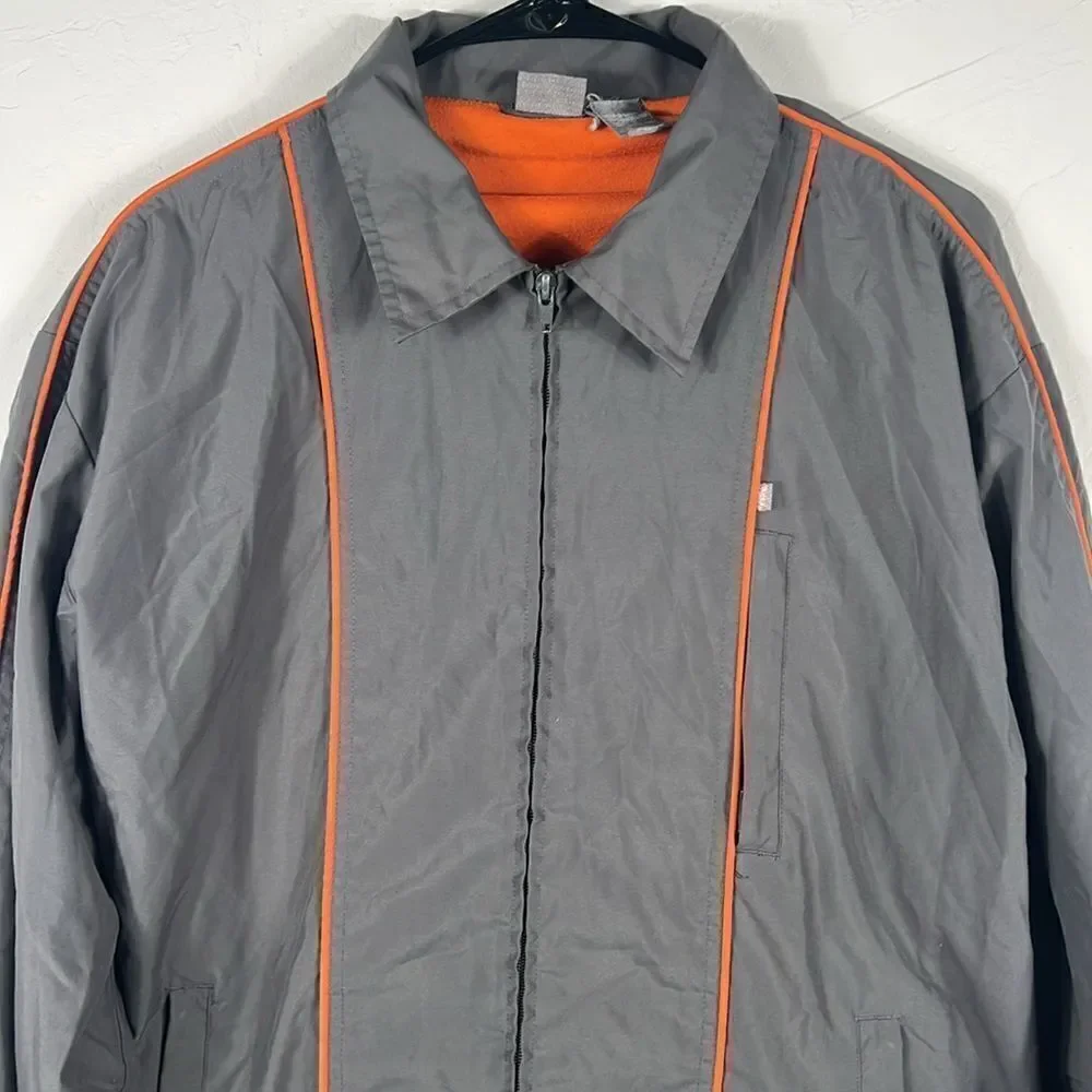 🔥 Vintage NO FEAR Full Zip Polyester Fleece Lined Skateboard Jacket - Men Sz‎ M